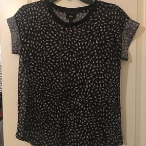 Mossimo short sleeve black blouse